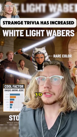 Replying to @Sithlord2013 White Lightsabers are cool #starwars #starwarslore #comedy #ahsoka #anakinskywalker (6)