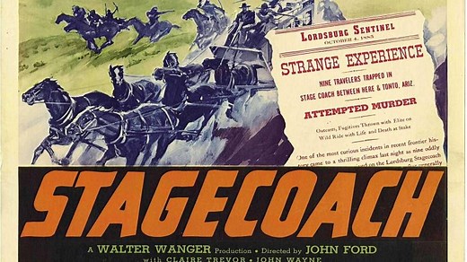 ASA 🎥📽🎬 Stagecoach (1939) a film directed by John Ford with John Wayne, Claire Trevor, Thomas Mitchell, Andy Devine