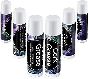 Tondiamo 6 Pieces Cork Grease for Clarinet Flute Grease Lubricant Tube Cleaning and Care Product Woodwind Instruments Accessory for Saxophone Clarinet Flute Supplies