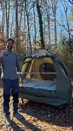 Fall camping just got way more comfortable. This 4-in-1 tent cot keeps you off the ground, warm, and ready for any overnight adventure. It comes with the tent, cot, air mattress, pillow, and a carrying bag so you can set up anywhere without the usual hassle.If you’ve been wanting an easier way to camp, click the link in my caption. This tent is currently more than 20% off, and you can check out Outsunny’s other tents while you're there.Perfect for hiking trips, backyard nights, and anybody who w