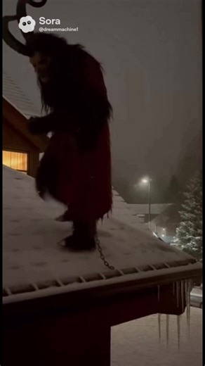 Krampus is a figure from Central European folklore, especially in Alpine regions like Austria and Bavaria. He is a horned, demon-like companion of Saint Nicholas who punishes misbehaving children during the Christmas season. While Saint Nicholas rewards good children, Krampus frightens, beats, or symbolically carries off bad ones, often depicted with chains, bells, and a bundle of sticks. His legend is celebrated in Krampusnacht (December 5), when people dress in terrifying costumes and parade t