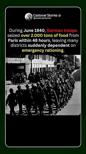 WW2: How Paris Lost 2.000 Tons of Food in 48 Hours #shorts