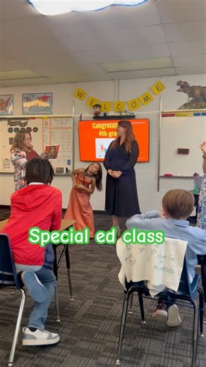 Fourth grade graduation with the special ed class!