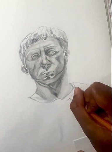Augustus’s Prima Porta #rome #augustus #drawing #sketch #artdrawing #art #ancientrome #sculpture