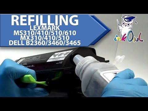 How to Refill Lexmark MS310, MS410, MS510, MS610, MX310, MX410, MX510, Dell B2360, B3460, B3465