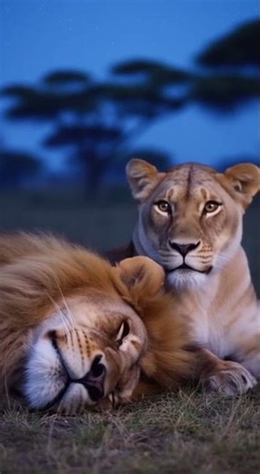 SNORE CONTROL! Lioness Slaps Her Husband to Stop the Loud Snoring!