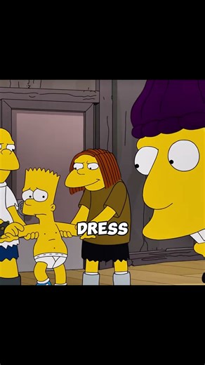 Bart caused trouble on the plane and kicked the seat. #anime #animerecap #TheSimpsons