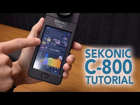 Sekonic C-800 Spectrometer Tutorial