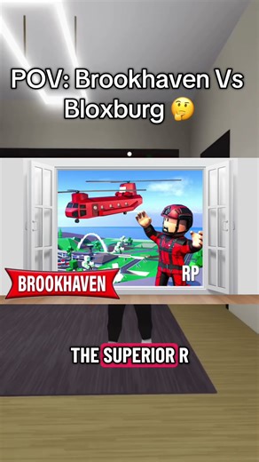 POV: Brookhaven Vs Bloxburg 🤔 #roblox #pov #brookhaven #bloxburg #robloxshorts