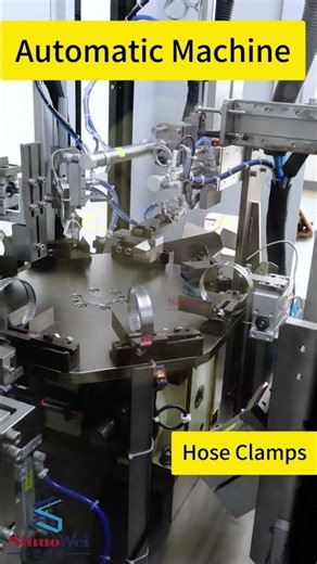 Hose Clamp assembly machine #hoseclamp #machine #machinery