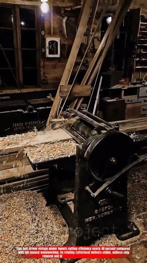 Innovative Belt-Driven Wood Planer Machine: Best Vintage Precision Cutting
