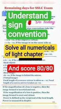 sign convention #class 10 # light chapter #science