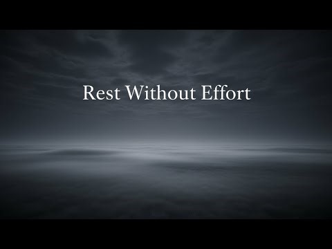 How calm patterns slowly form while nothing needs