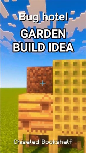 Minecraft Bug Hotel idea🌸 #minecraft #minecrafttutorial #buildhacks