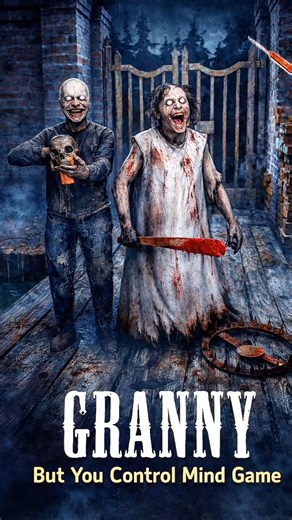 Granny But You Control Mind Size Challenge Game #granny #gaming #grannychallenge #shortvideo