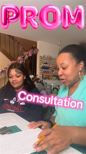 Monique Robertson /Prom/Special Occasion Designer on Instagram: "Prom 2026: Check out my beautiful client and I as we sketch her design and take measurements for her dress!! I am literally so excited! Doing what I love has my heart on full 365!!! 🎀❤️ #prom #customdress #columbusohio #sewmolove #promslay"