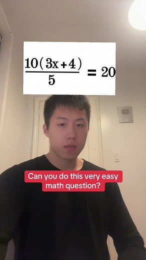 Very Easy Algebra Math Question Explained