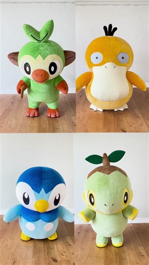 どの #ポケモン が一番ノれてる？💃🎶 Now who has the best moves? 💃🎶 #コダック #ナエトル #ポッチャマ #サルノリ #ポケットモンスター #音楽 #ダンス #ノリノリ #Psyduck #Turtwig #Piplup #Grookey #Pokémon #Pokemon #music #dance #groove