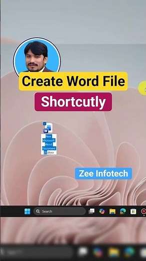 Create MS Word File on Desktop | Right Click Method