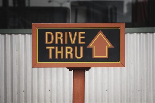 ‘Drive forward to the second window!’ But what happened to the first drive-thru window?