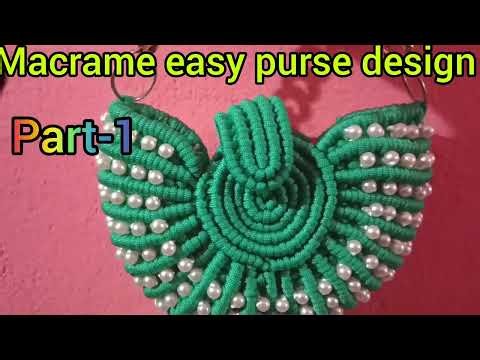 Easy macrame purse tutorial/step by step Macrame purse tutorial#macrame