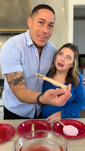 Yummy cotton candy gender reveal😍 | Cameron Evans