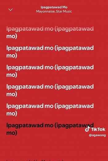 Music Title: Ipagpatawad Mo Singer: Mayonaise #spotify #fullsong #lyrics #fyp