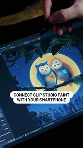 Learn how to connect your phone to companion mode in this article, too! https://tips.clip-studio.com/en-us/articles/5995 @graphixly video by Lucas Piaceski | CLIP STUDIO PAINT