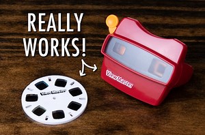 World's Smallest View Master: A super-small slide viewer that really works.