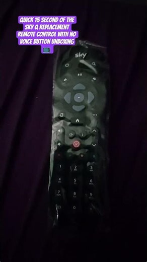 Quick 15 Second of the Sky Q Replacement Remote Control with No Voice Button Unboxing📺 #shorts