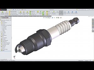 SolidWorks tutorial | How to Sketch Spark Plug in SolidWorks