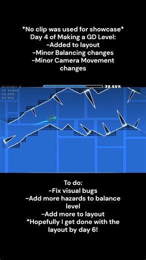 Day 4!!! of Making a GD Level | What should I add next?