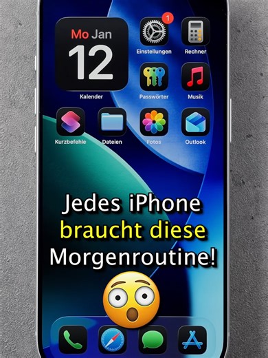 Mit diesem iPhone Kurzbefehl startest du perfekt in den Tag! 🔥😱 #iphonetippsundtricks #iphonetipps #iphonetricks