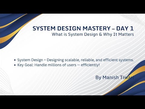 DAY 1 — Introduction to System Design Interviews #systemdesign #learning #coding #interview