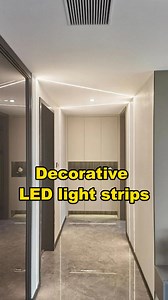 Metal decorative lines with light. #trim #closeup #Ceilingclosing #Decorationclosing #metaltrims #tiletrim #buildingmaterials #renovation #rebuild #reconstruction #harmercoverings | Harmercoverings