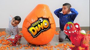 52K views · 799 reactions | Giant Dino SMASHERS Surprise Egg Opening Fun With CKN ToysThanks to Zuru for sponsoring this video!Smashers takes you back to the Jurassic Era with the awesome new dinosaur-themed Series 3! Can you find the super rare characters, and will you find a fossil?! Thank you for watching CKN Toys. | Kids asdfaccc | Facebook