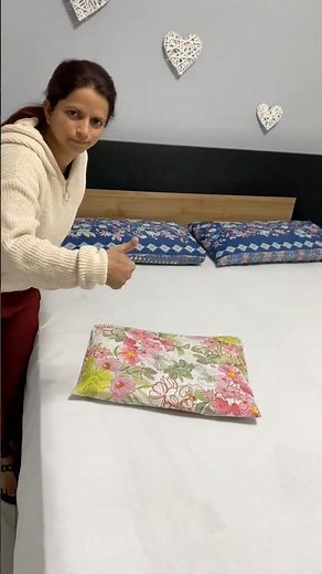 Come fare cuscino con copri letto #home #seguimi #homedecor