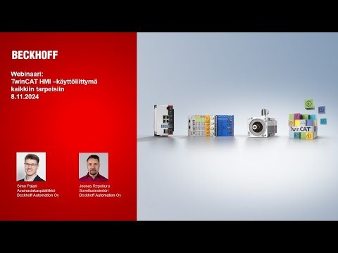 Webinaari: TwinCAT HMI - käyttöliittymä kaikkiin tarpeisiin, 8.11.2024