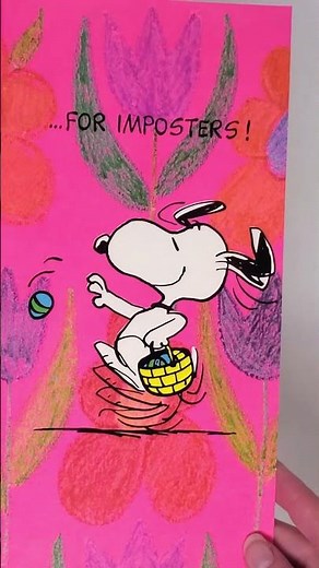 Happy Easter from Charlie Brown and Snoopy! Vintage Hallmark Greeting Card | CollectPeanuts.com