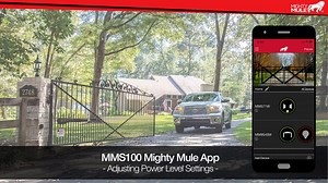 Mighty Mule App - Adjusting Power Level Settings