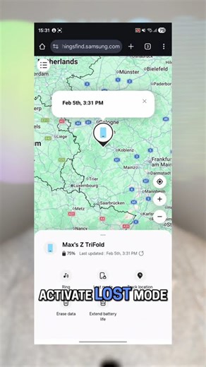 🗺️ How to Find Your Lost Samsung Phone! #Samsung #TipsAndTricks #Phone #Tech #SamsungTricks