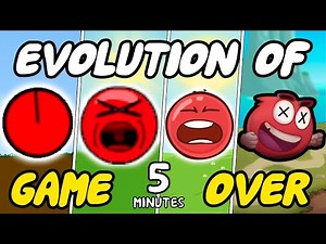 Evolution of Red Ball Deaths & Game Over Screens in 5 Minutes (2008-2024)