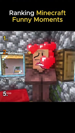 Ranking Funny Minecraft Moments 😂 #shorts #minecraft #ranking #moments #waitforend