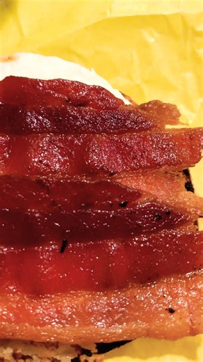 #lasvegas delicious #mcdonalds #bacon sausage egg McMuffin with Cheese (YouTube)