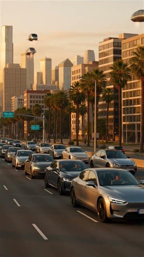 Los Angeles 2045 – Flying Cars & Smart Streets! 🚀 Watch Now