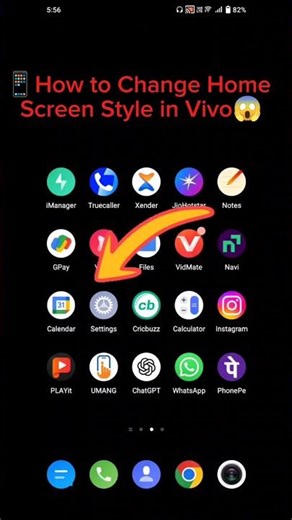 How to Change Home Screen Style in Vivo | Vivo Home Screen Setting#shorts #vivo #uniqueshorts