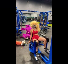 Gym Workout with Poppy Playtime Huggy Wuggy Masks
