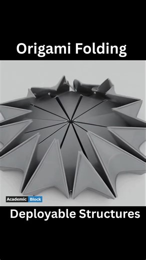 Academic Block | Where geometry becomes technology 📦➡️🏗️✨ Origami Folding Deployable Structures offer adaptive, resilient designs poised to transform... | Instagram