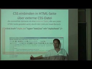 CSS und XHTML - zur Trennung von Inhalt und Design - wie CSS in HTML integriert wird