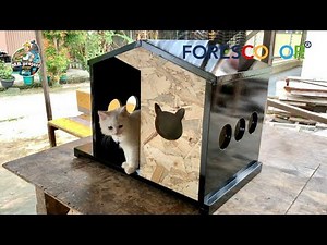 Cara membuat kandang kucing || D.I.Y kandang kucing..!! #tutorial #diy #kandangkucing